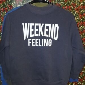 Zara Kids Navy Weekend Feeling Sweater